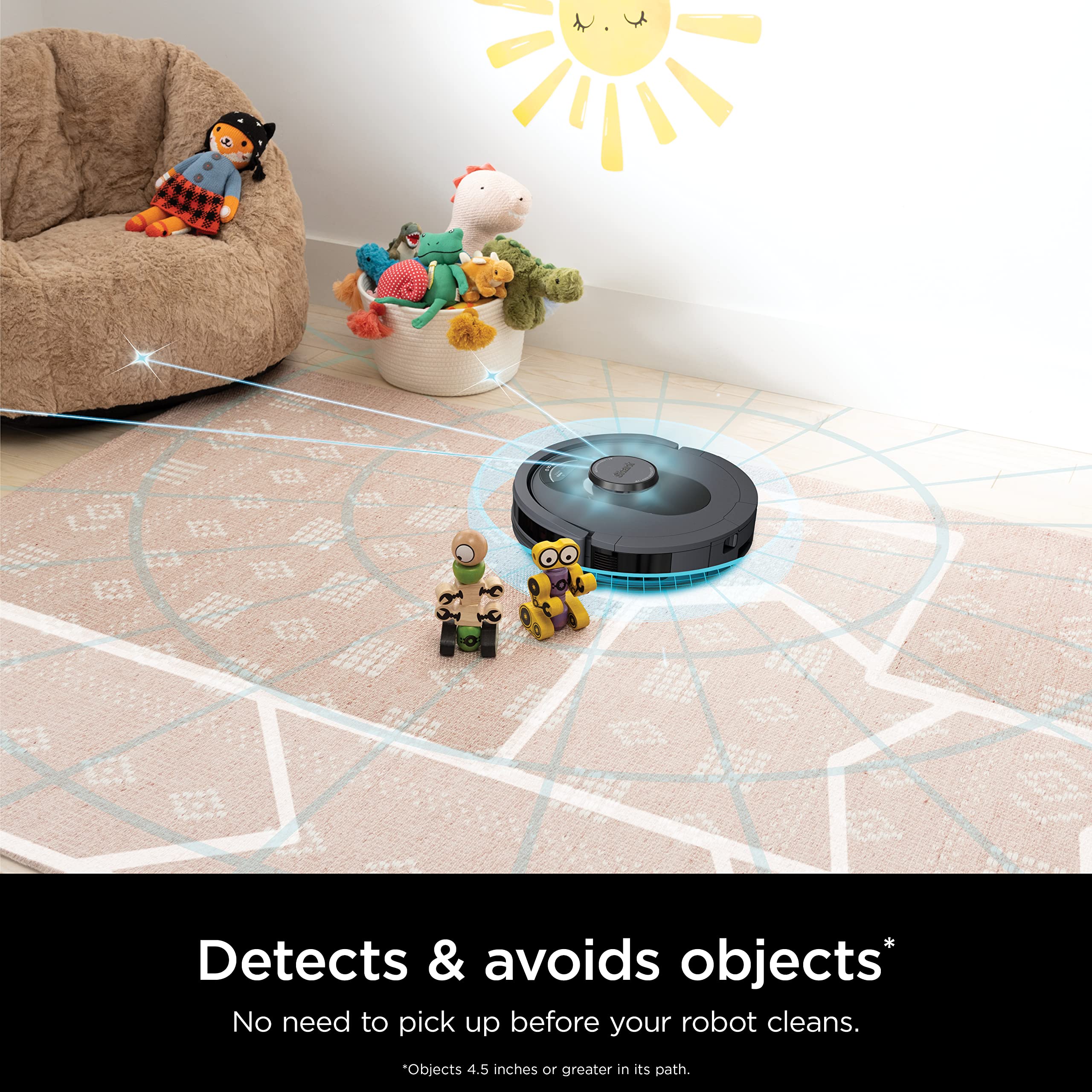 Shark AV2501S AI Ultra Robot Vacuum with HEPA Self-Empty Base, Matrix Clean Navigation, 30-Day Bagless Capacity, Smart Mapping, Voice/App Control, Perfect for Pet Hair & All Floors, Dark Grey - Image 21