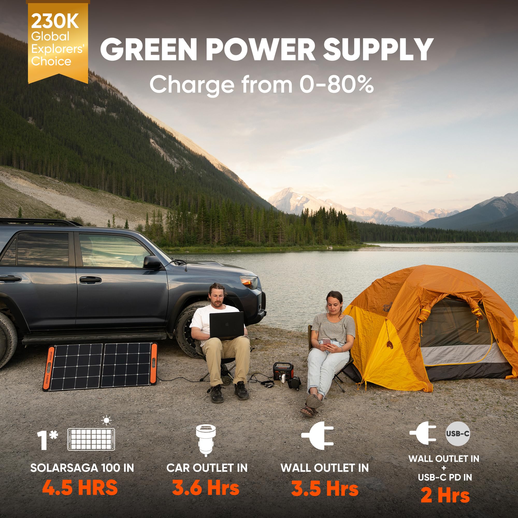 Jackery Explorer 300 Portable Power Station – 293Wh Lithium Battery Backup, 300W AC Output, Solar Generator Compatible, Fast Recharge via USB-C & Wall, Ideal for Camping, Travel & Emergency Power - Image 7