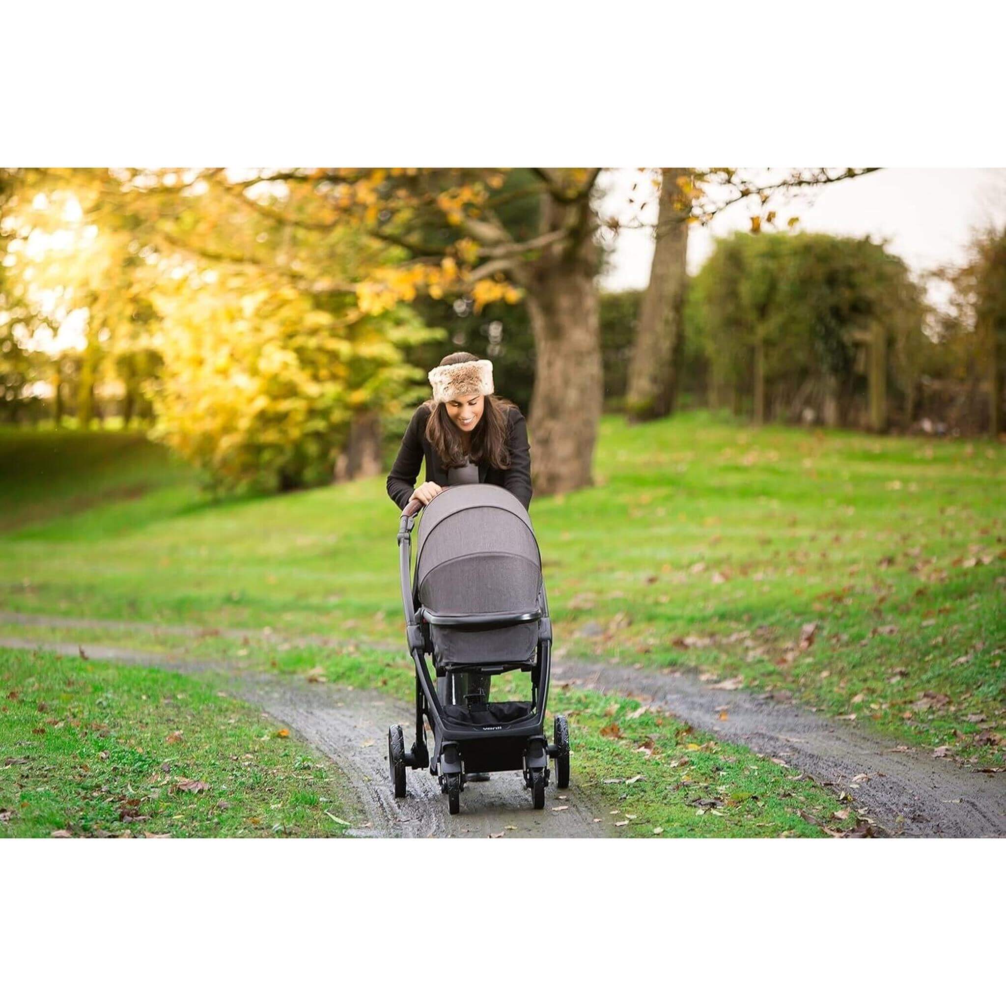 Baby Elegance Venti 2 in 1 Pushchair Stroller Carrycot Travel System- Black