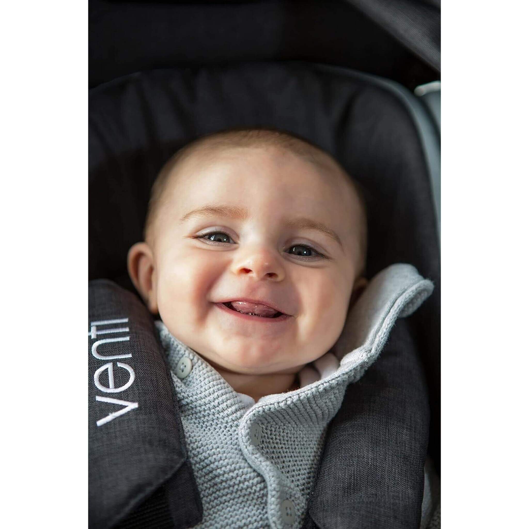 Baby Elegance Venti 2 in 1 Pushchair Stroller Carrycot Travel System- Black