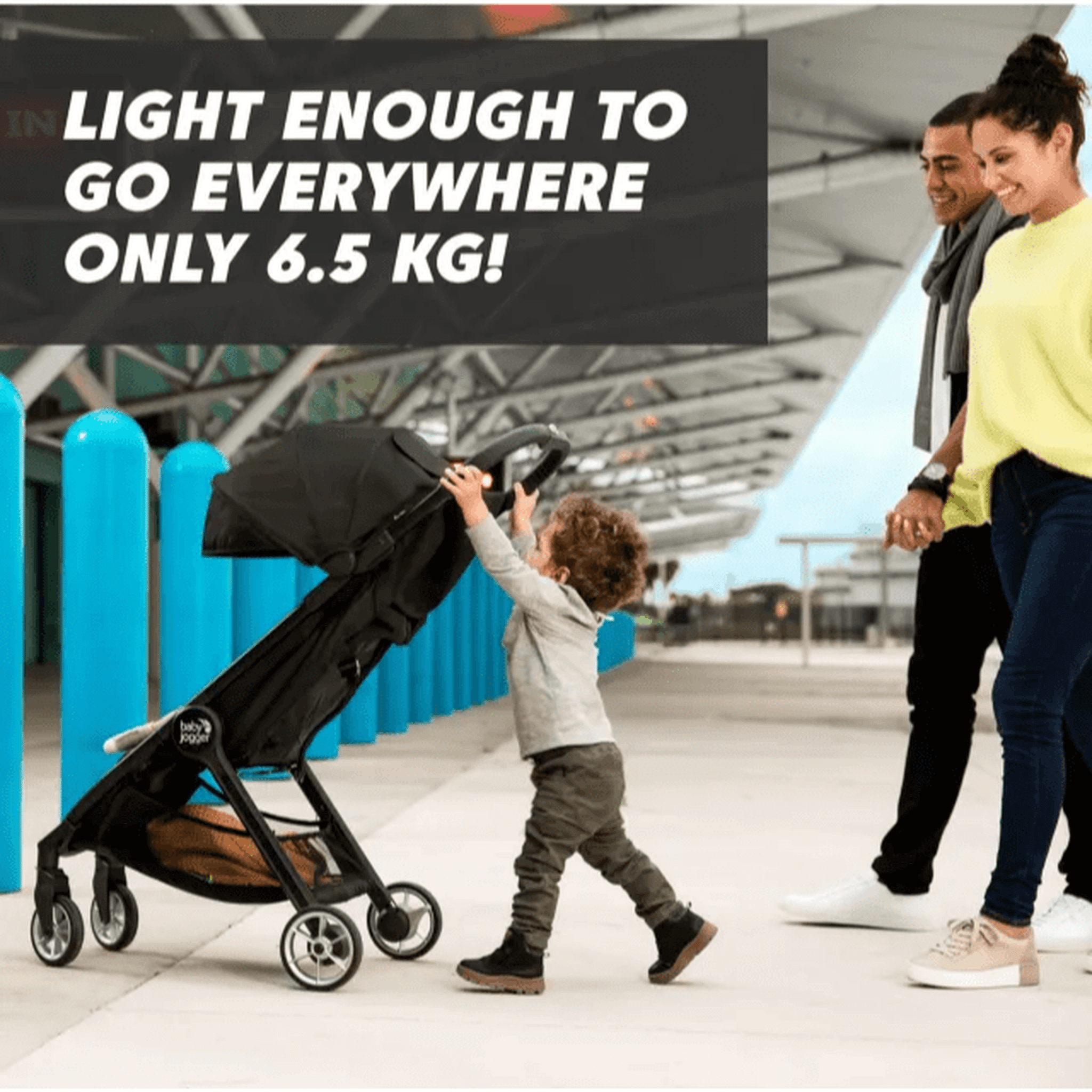 Baby Jogger City Tour 2 Single Compact Stroller Foldable Pushchair Shadow Grey